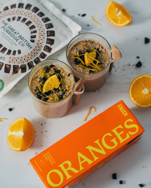 Chocolate orange overnight oats