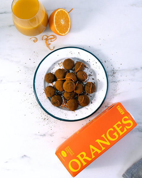 Zesty chocolate orange truffles