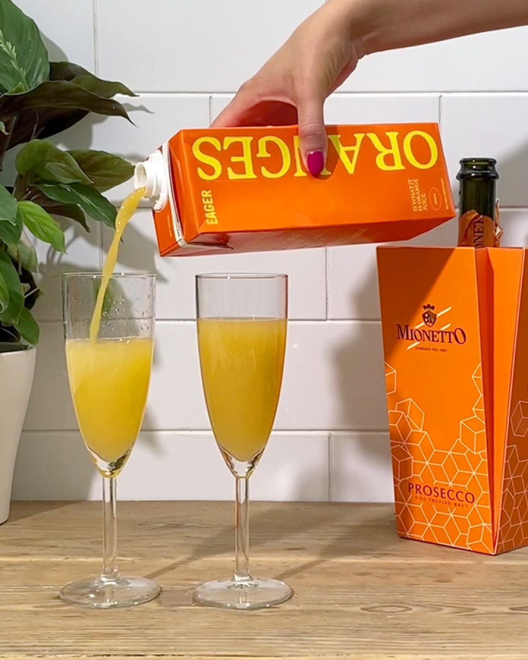 prosecco and orange juice